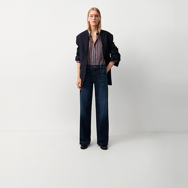 ADA PATCHED POCKET TRENSEN DETAILS L33 Blauw
