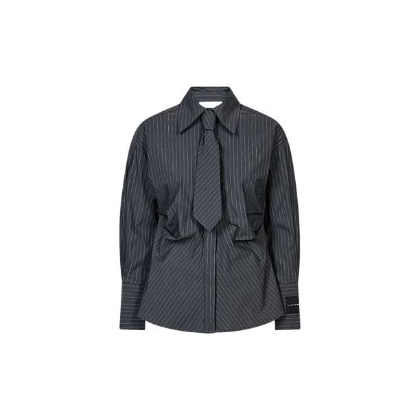 ANTRACIT PIN TIE SHIRT Grijs