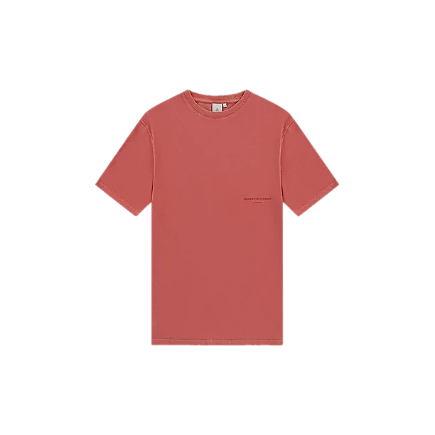 AQUALIS GARMENT DYED T-SHIRT Rood