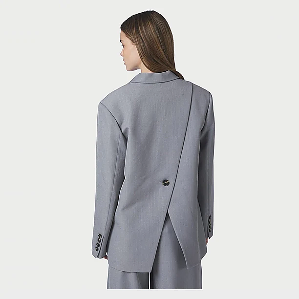 ARIELLE STRUCTURE BLAZER Grijs
