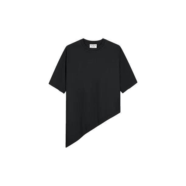Asymmetric Tshirt Zwart