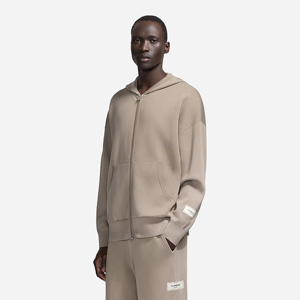ATELIER KNIT ZIP-UP