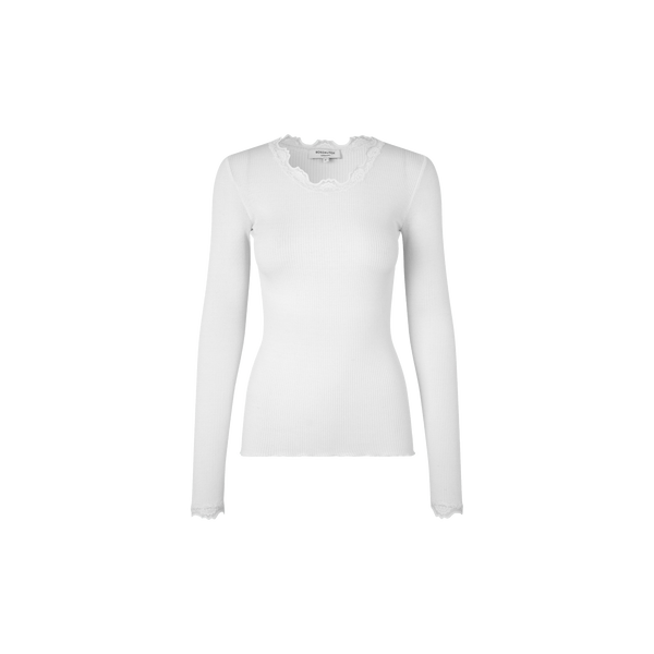 BABETTE SILK LS LACE SHIRT