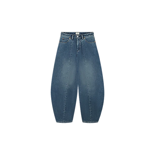 BARREL FIT JEANS WITH FLEECE INSIDE