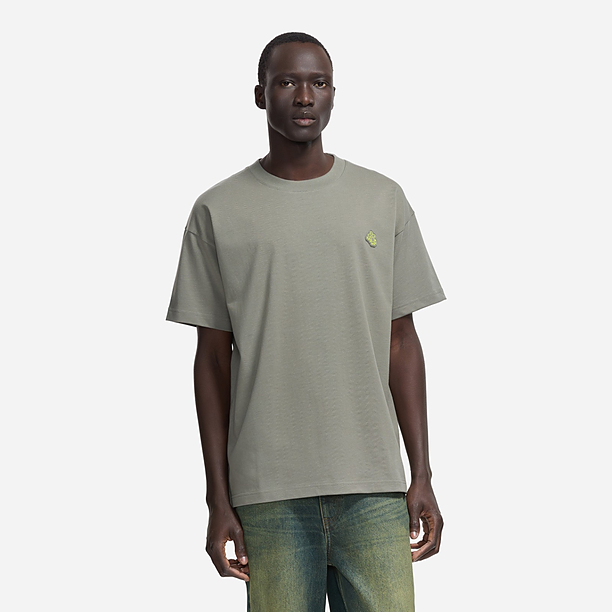BLOSSOM T-SHIRT WITH RUBBER PATCH Khaki