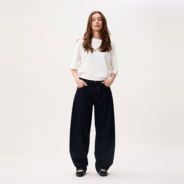 Bold barrel fit jeans (NOOS) Blauw