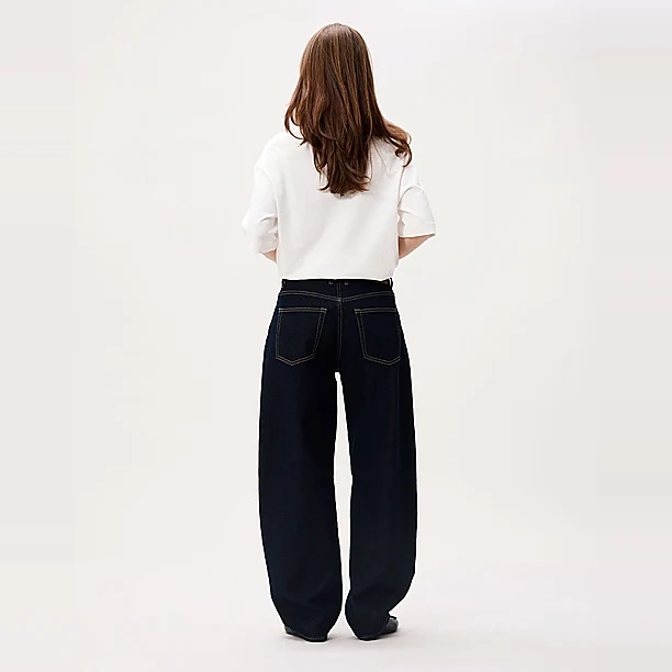 Bold barrel fit jeans (NOOS) Blauw