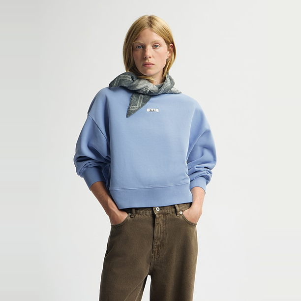 BOXY CREWNECK Blauw