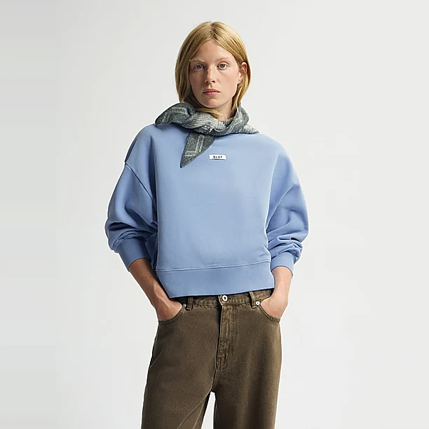 BOXY CREWNECK Blauw
