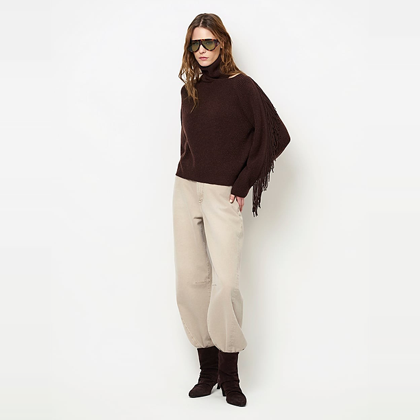 BRAVE BARREL LEG JEANS Beige