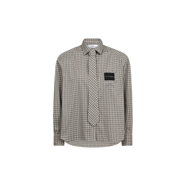 CHESS TIE SHIRT Beige