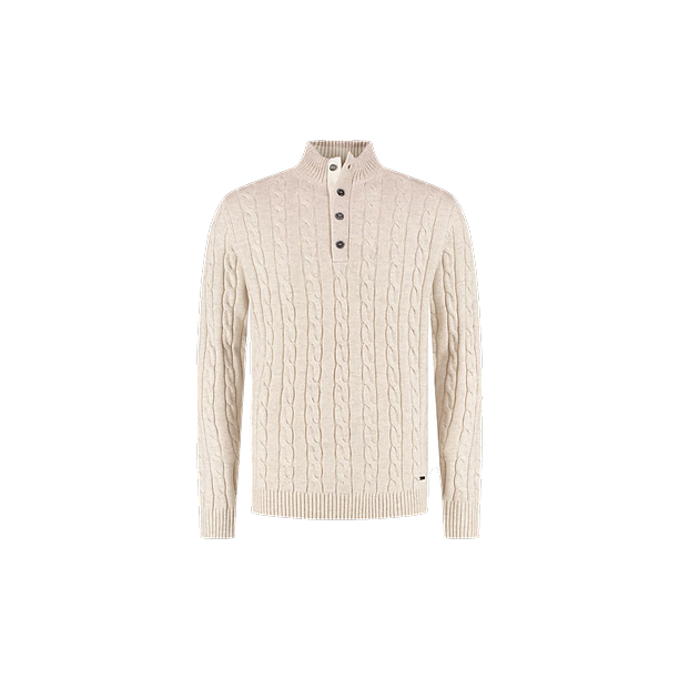 CHICAGO HALF BUTTON PULLOVER Grege