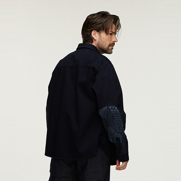 CLASSIC OVERSHIRT Blauw