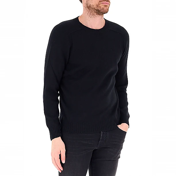 CREW L/SLV Zwart