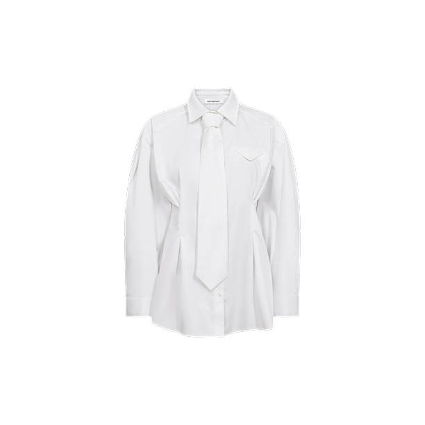 DAILACC TIE PLEAT SHIRT Wit