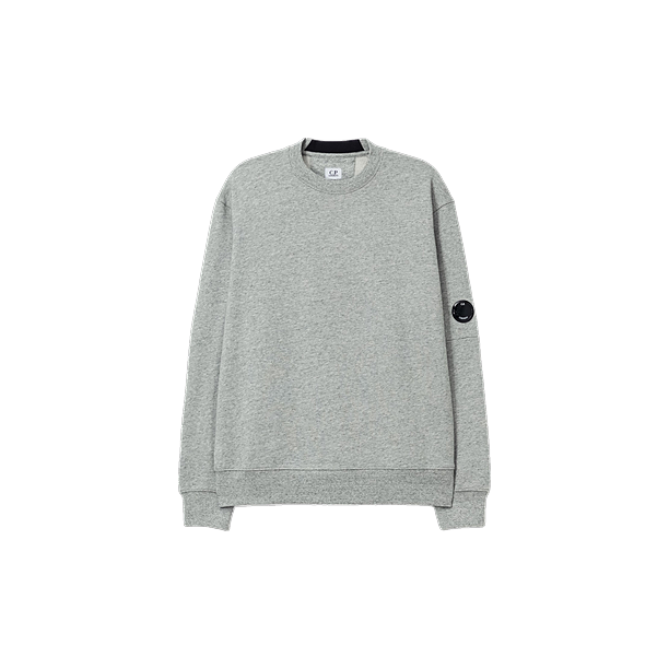 DIAGONAL RAISED FLEECE CREWNECK LENS SWEATSHIRT Muis Grijs