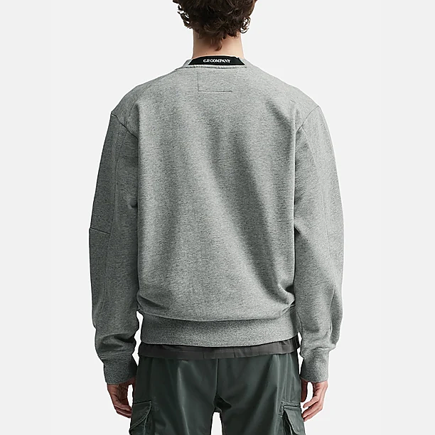 DIAGONAL RAISED FLEECE CREWNECK LENS SWEATSHIRT Muis Grijs