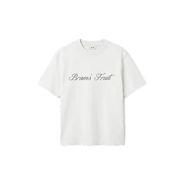 DISTRESSED SCRIPT LOGO T-SHIRT Off White