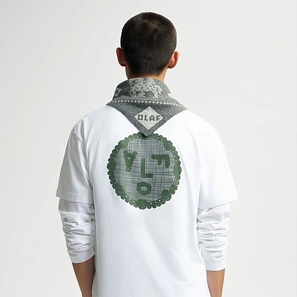 DOILY FACE TEE Wit