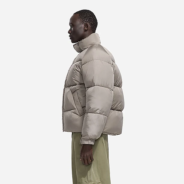 EMBROIDERED PUFFER JACKET Zand