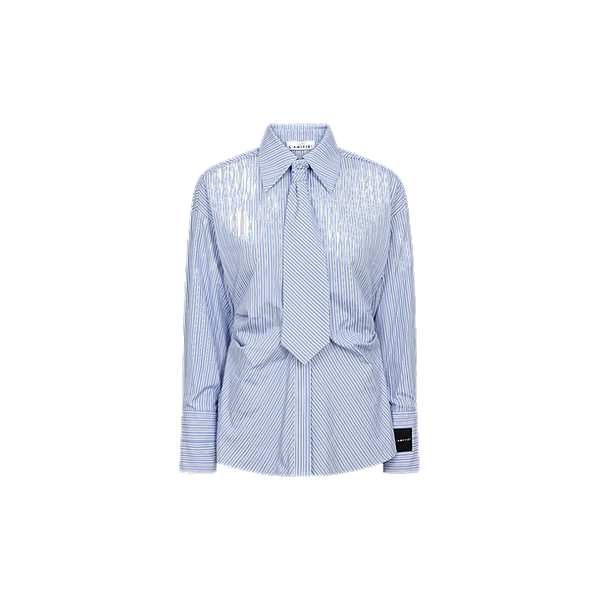 EMMA TIE STRIPE SHIRT