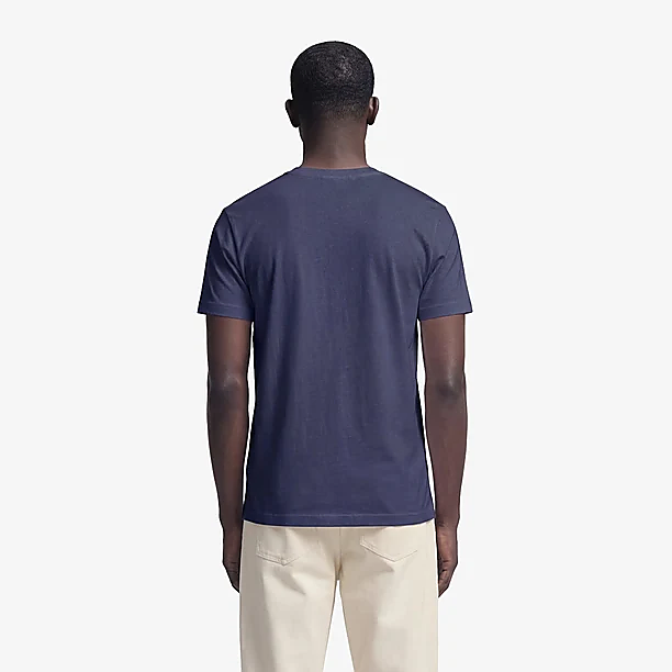 FITTED SCRIPT LOGO T-SHIRT Blauw