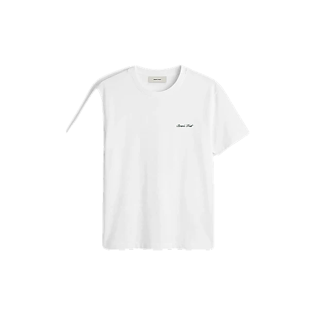 FITTED SCRIPT LOGO T-SHIRT Wit