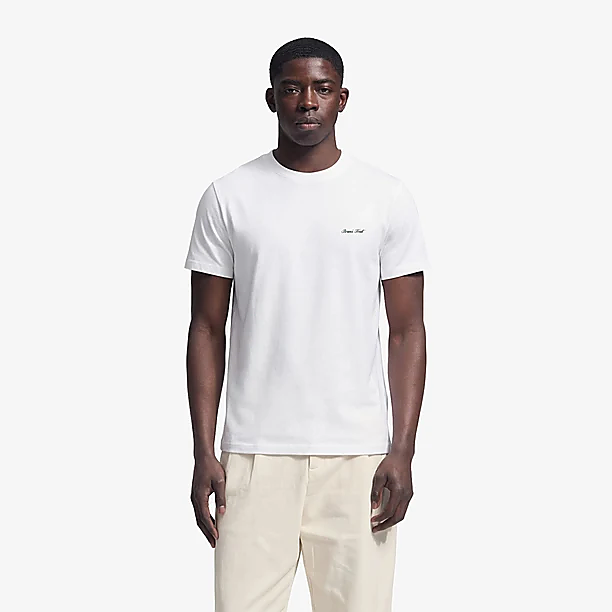 FITTED SCRIPT LOGO T-SHIRT Wit