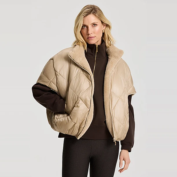 HAZEL REVERSIBLE BODYWARMER Zand
