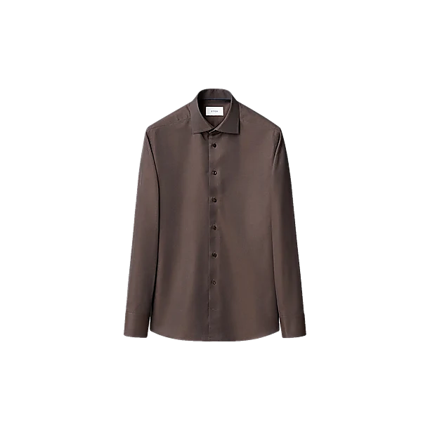 Herringbone Signature Twill Shirt Bruin