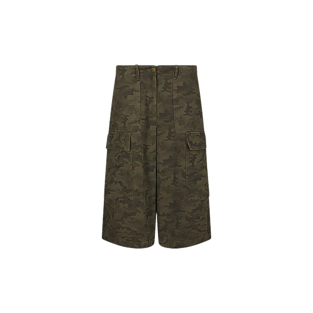 ISLANA CAMOU SHORTS Groen