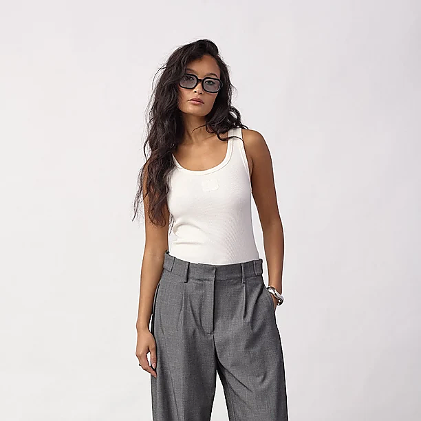 JACKYCC PLEAT PANT Grijs