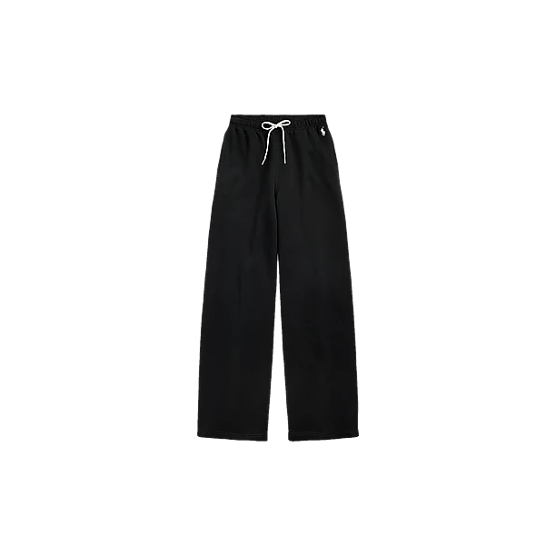 KNIT OPEN BOTTOM PANTS Zwart