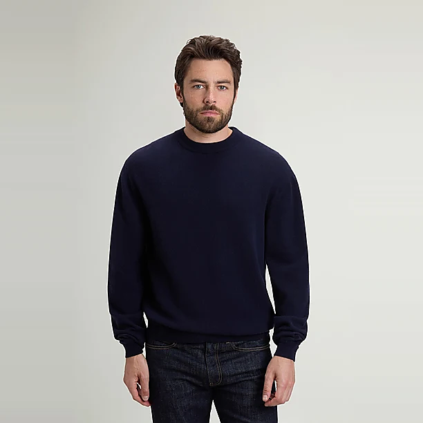 LAMBSWOOL CREWNECK GG12 Blauw