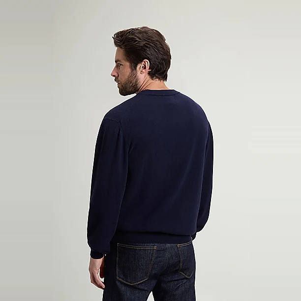 LAMBSWOOL CREWNECK GG12 Blauw