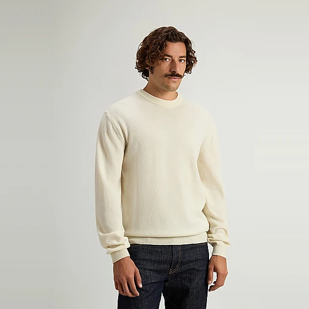 LAMBSWOOL CREWNECK GG12 Wit