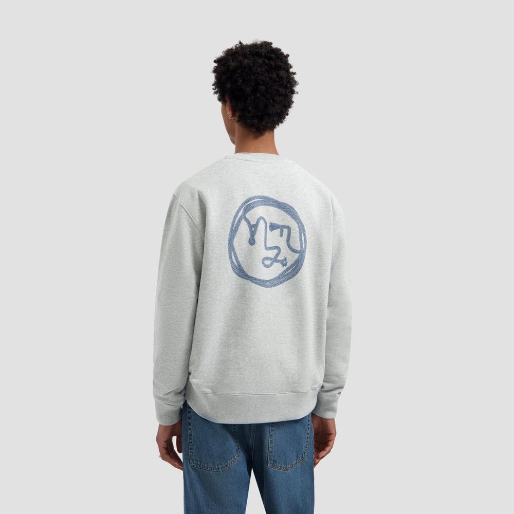 LASSO FACE CREWNECK Grijs