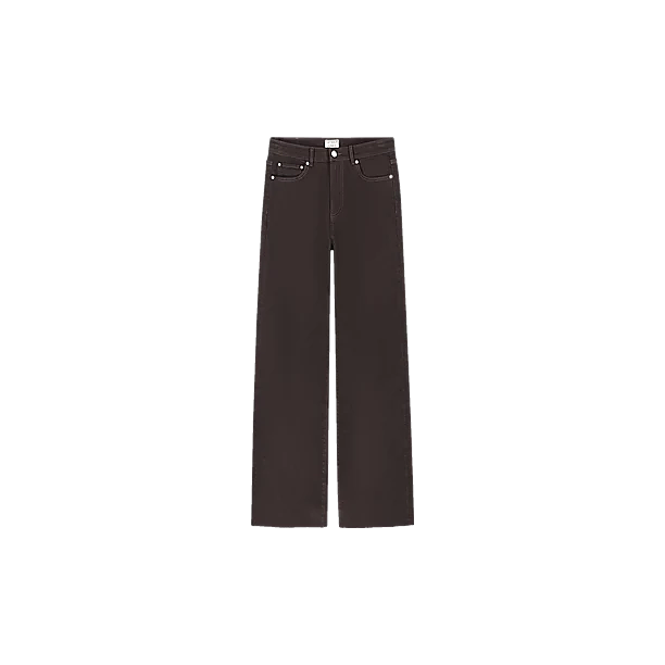 Loose fit jeans Donker Bruin
