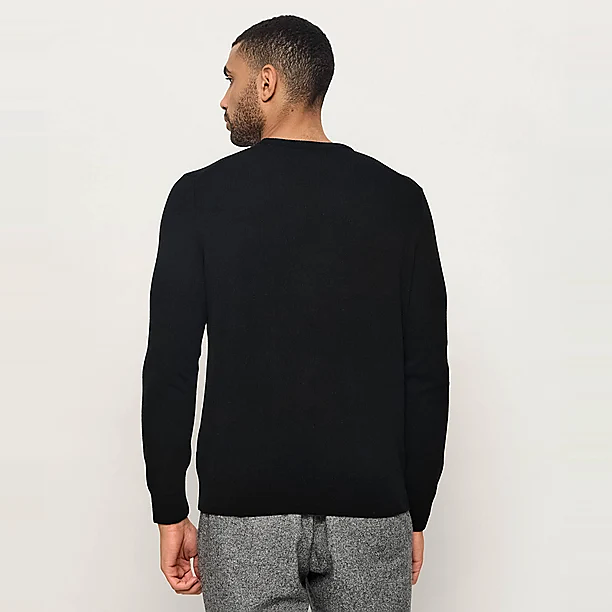 LS CN PP-LONG SLEEVE-PULLOVER Zwart