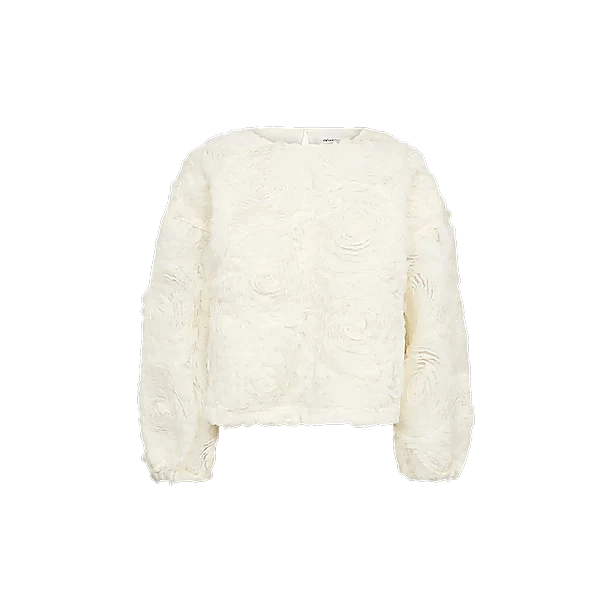 LUCINACC FLOWER BLOUSE Off White