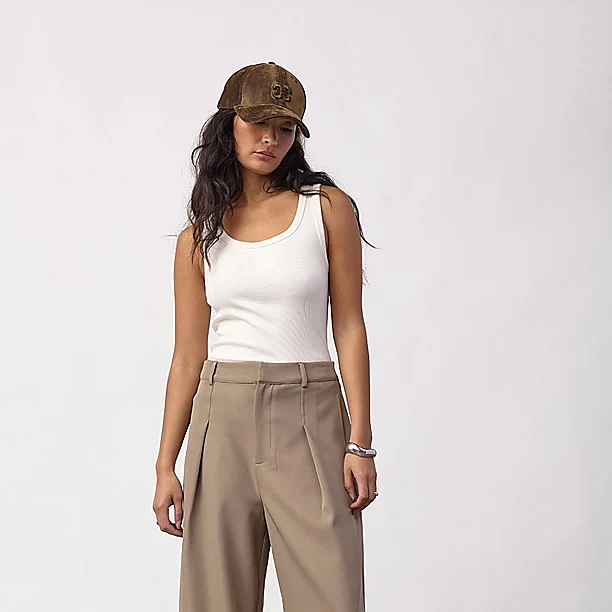 LUNACC PLEAT PANT Beige