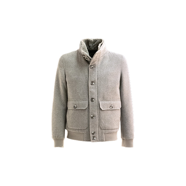 MAN'S FABRIC BLOUSON Zand