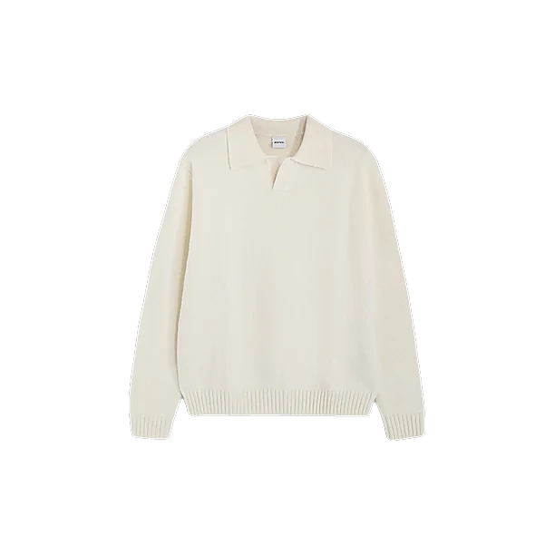 MAN'S KNIT POLO Off White