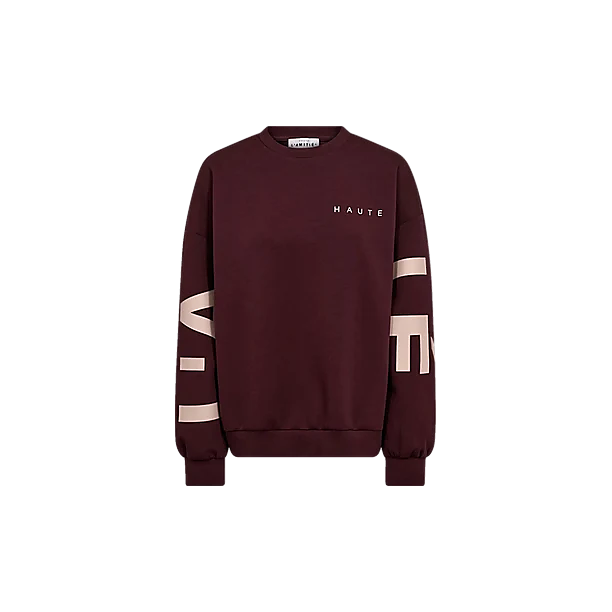 MAXI SPLIT LOGO SWEAT Rood