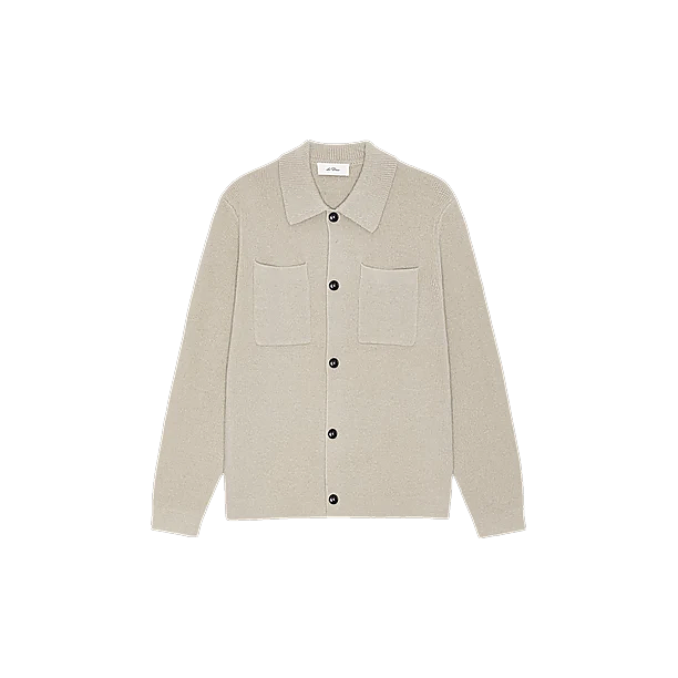 MILANO KNIT OVERSHIRT Zand