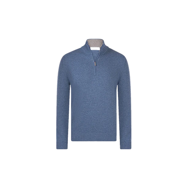 MOCK ZIP Licht Blauw