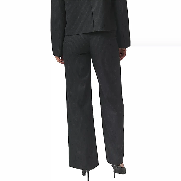 NATHALIE SLIM PINSTRIPE PANTS Blauw