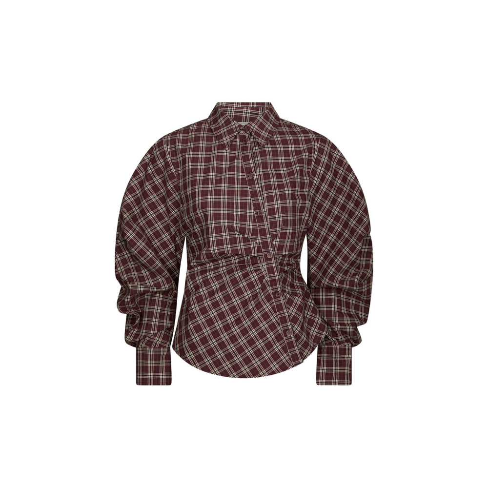 NEOELLA MEDIUM CHECK SHIRT Beige