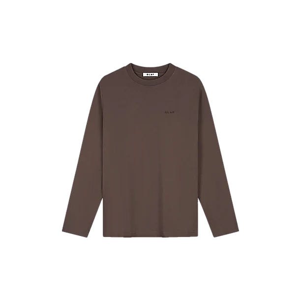 OLAF DOILY LS TEE Licht Bruin