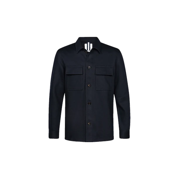 OVERSHIRT KNITTED NAVY Marine